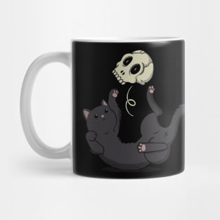 Skull Black Cat Mug